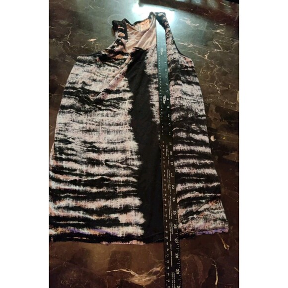 Faded Glory Womens Tank Top "Olive Leaves" Multi Colored Layered Back Sz M 8-10 - Picture 10 of 11